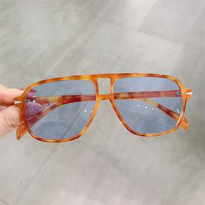 Gafas de Sol de Moda con Logotipo Personalizado, Protección UV400, Remaches, Diseño de Leopardo, Retro, Doble Puente, Estilo Piloto, para Hombre y Mujer - Product Image 6