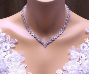 Collier tennis élégant en argent 925 avec moissanite marquise, style collier, pour mariage, anniversaire ou soirée - Product Image 3