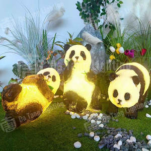 Luces LED con Motivo de Panda para Decoración de Parques e Iluminación de Festivales y Paisajes - Product Image 2