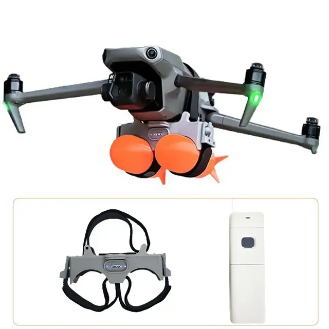 Light Induction Airdrop System for D-JI Air 3/Air 2 Way 3S Quick Release Double Thrower for Fishing Marriage Gifts Drone Rescue
