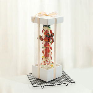 กล่อ<span class=keywords><strong>ง</strong></span>กระดาษบรรจุขนมหวานเค้กขนาด42ซม. ทำจากทาร์ต<span class=keywords><strong>สต</strong></span>รอเบอร์รี่ใสแบบใหม่2025 - Product Image 4