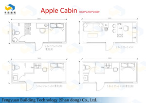 Nuevo Diseño 2025: Cabaña Moderna Portátil Prefabricada de Acero de 20 Pies (40 Pies) para Exteriores, Impermeable, Personalizable - Product Image 2
