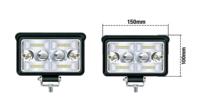 Phare de travail LED laser bicolore 12-80V, projecteur longue portée 500M, faisceau blanc et jaune, feu antibrouillard tout-terrain pour camion, VTT, SUV