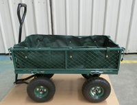 Benne basculante utilitaire de chariot de jardin robuste avec connecteur de traction pour chariots à main et chariots