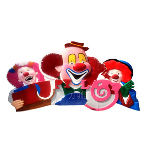 Arco de Payaso Happy Land: Escultura de Resina para Exteriores, Letrero Decorativo de Entrada con Diseño de Dibujos Animados, Pieza Artística Moldeada a Mano - Product Image 5