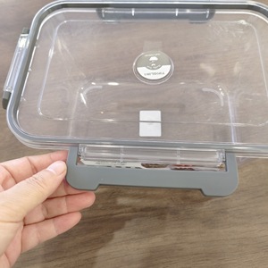 Pet công suất lớn nhựa lưu trữ hộp thiết lập trong suốt hình chữ nhật tròn vuông thương mại kín tủ lạnh - Product Image 4