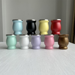 Taza de Yerba de 8oz, taza de Mate de doble pared con pajita, juego de Yerba Mate de acero inoxidable con Bombilla Yerba Mate - Product Image 2