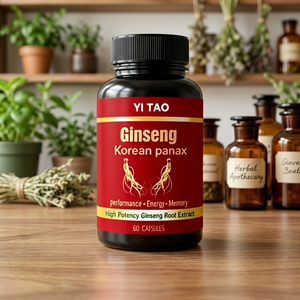 Cápsulas de Ginseng Coreano Panax - Extracto de Raíz de Alta Potencia para Energía, Rendimiento y Memoria, 60 Unidades - Product Image 1