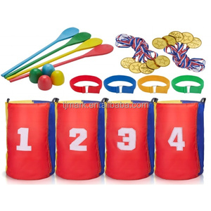 <span class=keywords><strong>Jeux</strong></span> <span class=keywords><strong>de</strong></span> plein air pour enfants et adultes : Egg Spoon, Sac à pommes <span class=keywords><strong>de</strong></span> terre à 3 pattes, <span class=keywords><strong>Lancer</strong></span> d'anneaux, Sac <span class=keywords><strong>de</strong></span> saut et Course – Couleur et logo personnalisables - Product Image 1