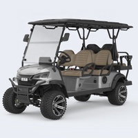 Batterie au lithium pliante 6 sièges chariot télécommandé chariot chariot de golf électrique moteur