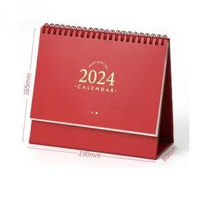 SY180 barang baru kreatif calendario de griento 3d kertas meja kubus polygon kalender meja 3d