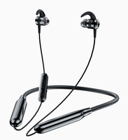 Mgitec Earphone Nirkabel Neckband Terlaris untuk 5.3 dengan Bahan Karet dan Tahan Air