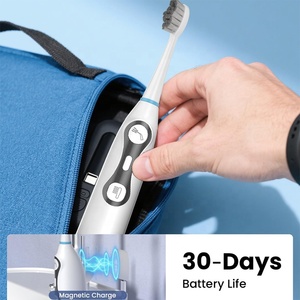 <span class=keywords><strong>Cepillo</strong></span> de <span class=keywords><strong>Dientes</strong></span> Sónico Impermeable IPX8 con Carga Magnética y Depósito Ilimitado para Uso Seguro en la Ducha - Product Image 6
