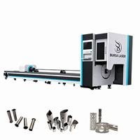 Machine de découpe laser à fibre industrielle haute vitesse pour tubes métalliques, contrôle CNC automatique Cypcut, certifiée CE