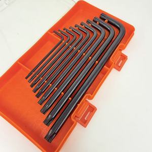 Black plum blossom plastic box 9PC star-shaped manual polygonal wrench <strong>set</strong> universal manual maintenance plum blossom <strong>key</strong> - Product Image 1