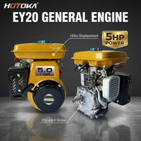 Moteur à essence HOTOKA EY20 183cc 5HP monocylindre 4 temps, remplacement pour les machines de construction et agricoles