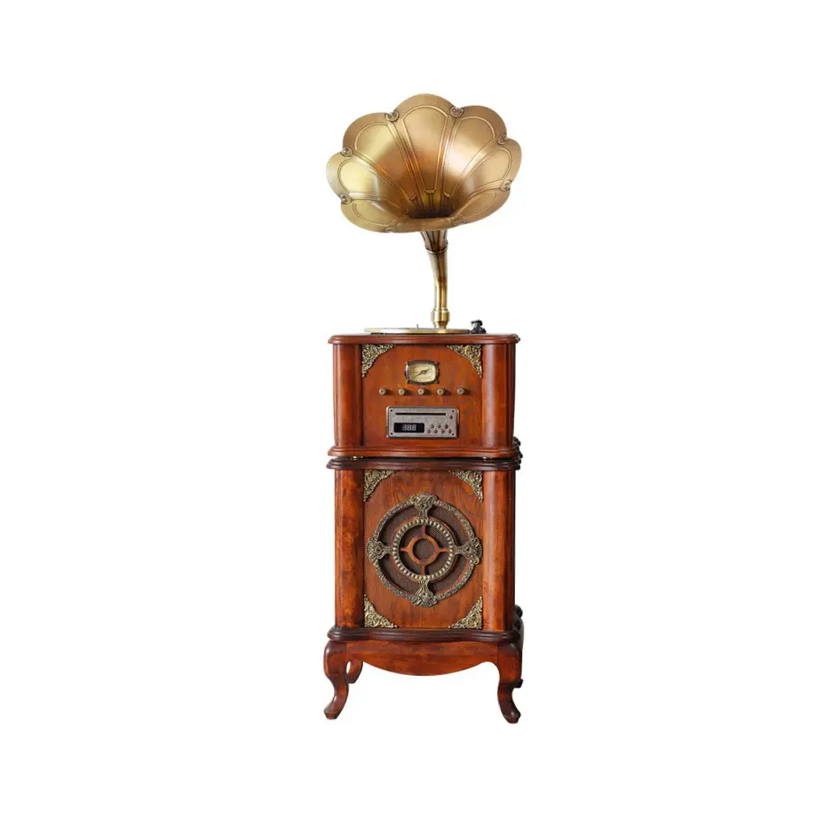 Креативный деревянный граммофон в античном стиле, подарок ручной работы для дома или офиса