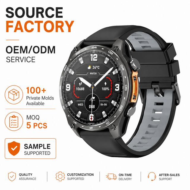 HD300 Pro Offline Map GPS Smart Watch WhatsApp Replay APP Download 1.43inch AMOLED Screen 4GB Memory Waterproof 3ATM Smartwatch