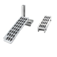 Nouveaux tapis de sol en aluminium de haute qualité avec protège-pieds pour le conducteur pour Wrangler JK pour les années 2007-2018, pièces de voiture, accessoires de tuning