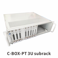 ZSTC C-BOX. . Plateforme de surveillance Rittal Heitec, boîtier de serveur industriel pour montage en rack, châssis en aluminium 3U, sous-rack
