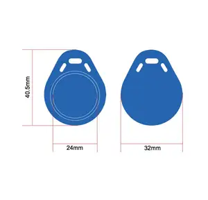 Free Sample Rewritable And Convenient Waterproof Tag Card ABS 125KHz T5577 / EM4305 NFC RFID Key Fob