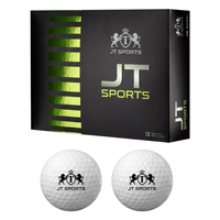 Balles de golf personnalisées par les fabricants, logo personnalisé imprimé, uréthane blanc, qualité supérieure, durables, boîte de 12 balles, balles de golf de tournoi en PU