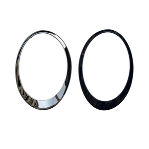 Mini F54 Headlight Bezels Trim Strips ABS Electroplated Black <b>Chrome</b> For Car Lighting Cover - Product Image 1