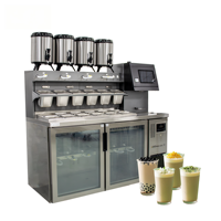 Nouvelle Machine Commerciale Tout-en-un Entièrement Automatique Personnalisée pour Thé Boba, Machine à Thé aux Perles Multifonctionnelle pour Salon de Thé