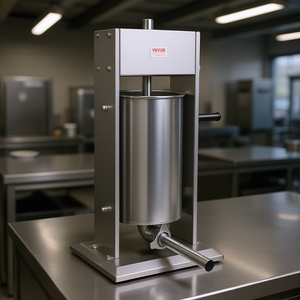 Vevor 15L Embutidora manuelle verticale pour saucisses en acier inoxydable 304 à quatre tubes, équipement de remplissage de viande - Product Image 2