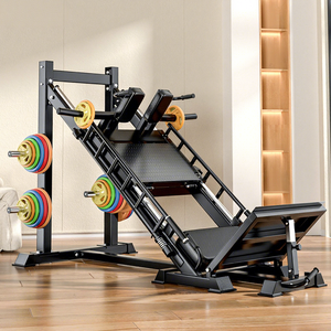 Máquina de Piernas Invertida Ajustable de Metal para Uso Doméstico, Entrenador de Fuerza Muscular de Piernas, Sentadilla Hack de 45 Grados con Elevación de Piernas Integrada - Product Image 4