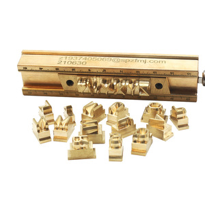 Brass Leather Punch Dies Set With T Slot For <b>DIY</b> Arts And Crafts Custom Logo Stamping <b>Tools</b> - Product Image 1
