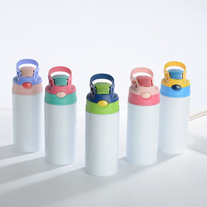 Bouteille pour enfants 12 oz en acier inoxydable vierge à <span class=keywords><strong>sublimation</strong></span>, isolée à double paroi, avec bouchon à bec verseur - Product Image 6