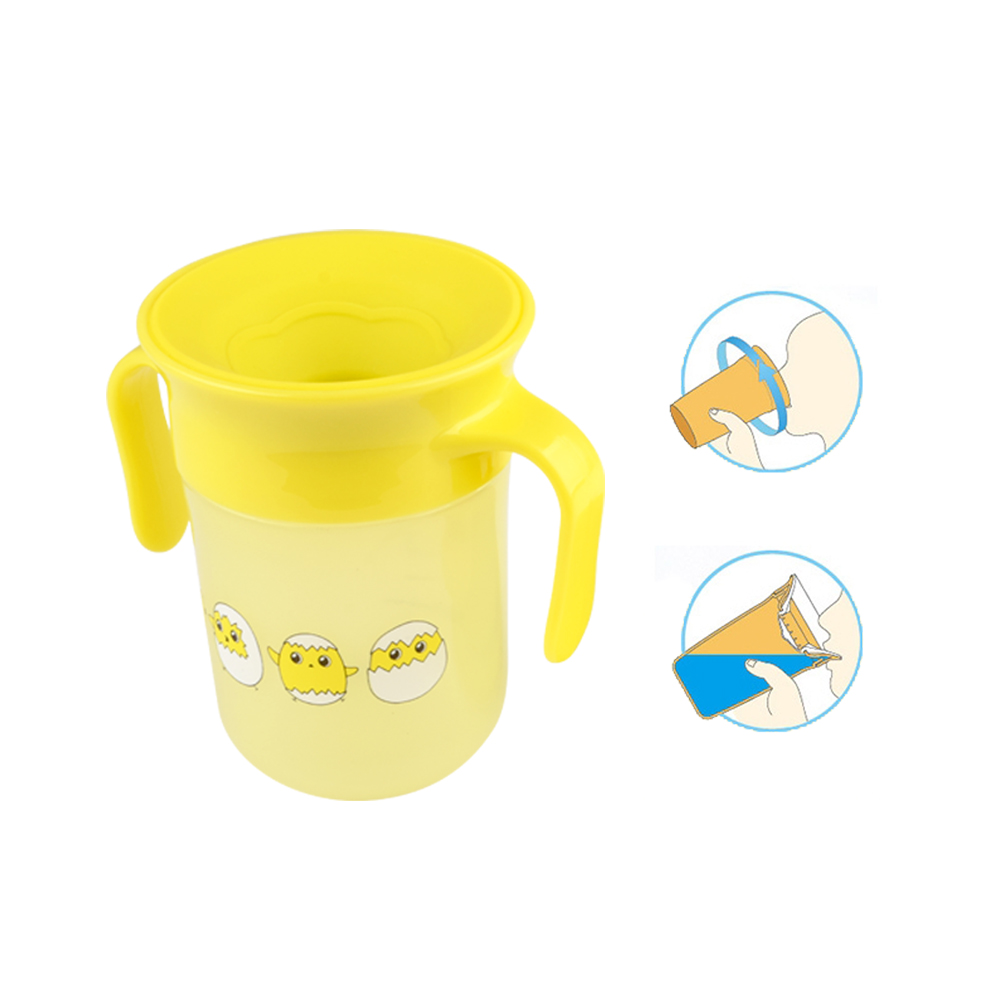 Оптовая продажа, пластиковая герметичная Персонализированная детская чашка для обучения питьевой кормления Sippy Miracle 360, чашка-Кормушка для детей