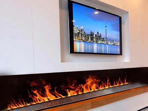 Chimenea de vapor ultrasónica eléctrica con luz LED personalizada de 750-2400mm para decoración del hogar al aire libre operado en inglés - Product Image 5