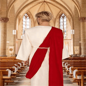 Halloween Hommes Prédicateur Cosplay Costume Longue Robe Déguisement Performances Jésus Cosplay Costume - Product Image 4