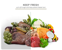 Sacs d'emballage alimentaire en PE gaufrés, anti-odeur, personnalisés, sous vide, de qualité supérieure, pour gelée, OEM ODM
