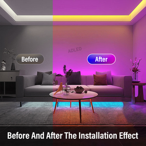Bande lumineuse LED COB RGB à très haute densité 810 LED/m, 12V, étanche, flexible, pour la décoration de maison intelligente - Product Image 3