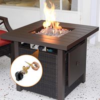Kits de vanne de régulation manuelle Yuanming pour poêles, brûleurs à gaz, grilles et chauffages, à membrane pour propane basse pression avec dispositif de sécurité anti-extinction de flamme mural