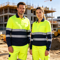 Logotipo personalizado Minería Carbón Construcción Ropa DE TRABAJO Ropa de alta visibilidad Camisa de manga larga Ropa DE TRABAJO Reflectante de alta visibilidad Camisas DE TRABAJO