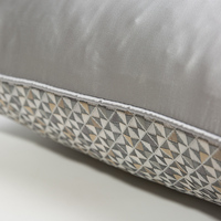 Gris argent géométrique art Design jeter taie d'oreiller Premium hôtel décoration de la maison canapé housse de coussin