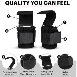 2025 crochets d'haltérophilie électriques crochets personnalisés de poignée d'haltérophilie pour l'exercice de forme physique - Product Image 6