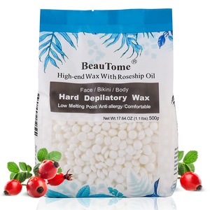 Private label Beautome synthetic film hard wax depilatory wax 500g for professional salon