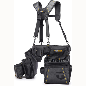 Muestra gratuita: Bolsas para cinturón de herramientas, bolsa para herramientas de electricista con presillas para martillo y clip para cinta métrica, cinturón de herramientas de cuero - Product Image 1