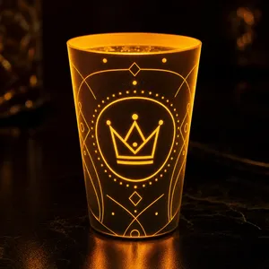 Vaso de Fiesta LED Reutilizable, Activado por Agua, Plástico Brillante, Luminoso, Intermitente, para Bebidas, Vaso LED Intermitente para Bar y Club - Product Image 1