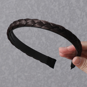Perruque bandeau tressée pour femme, texture naturelle, usage quotidien, coiffe de haute qualité - Product Image 4