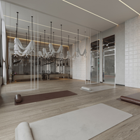 Service de conception personnalisée de salle de sport à domicile, plan de mise en espace pour petite salle de fitness dans un garage, projet de design d'intérieur intelligent pour salle de sport résidentielle