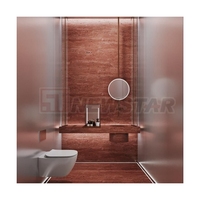 Évier de salle de bain en travertin rouge naturel, design personnalisé, prix de gros usine Newstar, à suspendre ou autoportant en marbre