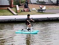 Vélo aquatique à pédales gonflable pour enfants, certifié CE, capacité 100-500 kg, garantie 3 ans