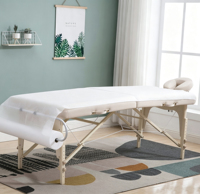 Draps de lit jetables multi-usages en tissu non tissé blanc pour hôpital et voyage, certifiés CE, 80*180