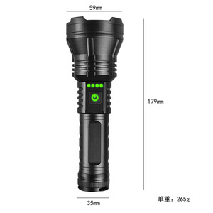 ไฟฉายซูม 30W แสงเลเซอร์สีขาว ความสว่างสูง ระยะไกล 1000 ม. ไฟส่องสว่างกลางแจ้งแบบชาร์จไฟได้ - Product Image 2